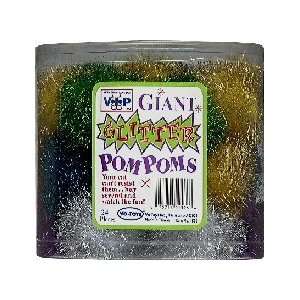  Vo Toys Glitter Pom Poms 24ct Display