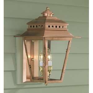   New Orleans Wall Sconce   Copper Finish/Clear Glass
