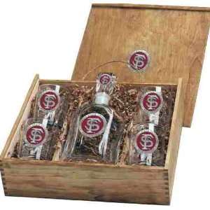  Florida State University Capitol Glass Decanter Boxed Set 