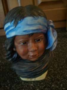 Gregory Perillo Vague Shadows Figurine Apache Boy Bust  