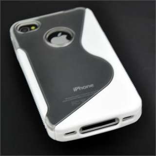   C2 Soft TPU Hard Plastic Back Case Cover Skin for iPhone 4 4G 4Gs 4S