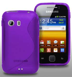   Line Wave Gel Case For Samsung Galaxy Y S5360 + Screen Protector