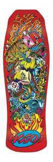 Santa Cruz Christian Hosoi COLLAGE Skateboard Deck RED  