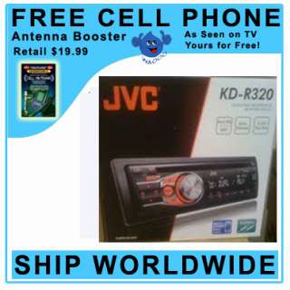 JVC KD R320  PLAYER W DUAL AUXILARY BLUETOOTH READY 046838043826 