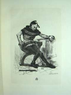 1883.Victor Hugo.Le Roi SAmuse.Laurens Etching + Color Plates 