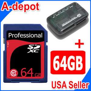 64GB SDXC Card For Canon PowerShot SD1300 SD1400 SD4000 SD4500 A3300 