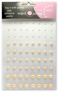72 Count   Light Pink/ Coral Pearls   Self Adhesive  