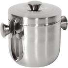 Wmu Brushed Stainless Steel Ice Bucket and Tongs Set