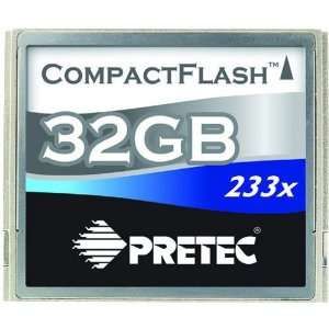  Pretec 32GB 233X 35MB/s Compact Flash Card: Computers 