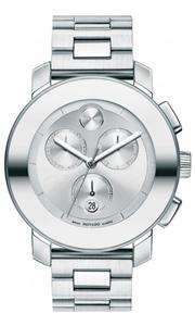 Movado Silver Bold Chronograph Bracelet Watch 3600075  
