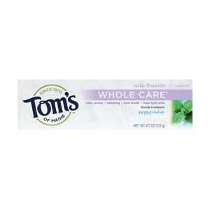  Toms Of Mne Tooth Paste Whl Care Peprm Size 4.7 OZ 