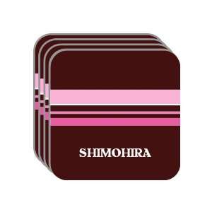 Personal Name Gift   SHIMOHIRA Set of 4 Mini Mousepad Coasters (pink 