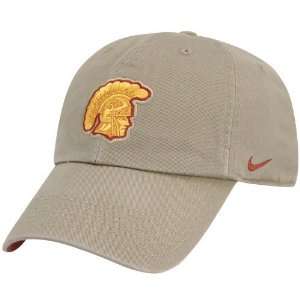Nike USC Trojans Khaki Mascot Campus Hat:  Sports 