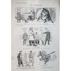  1905 Topictator Men Desk Sport Horse Racing War Print 