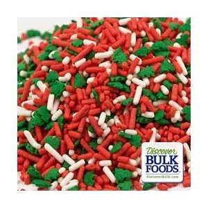   Tree Mix Red/white ~ Cookie / Cake Toppers ~ Sprinkles * 1/2 Lb
