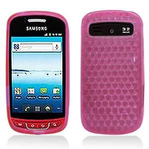 TPU Pink Hexagonal Pattern Silicone Skin Gel Cover Case For Samsung 