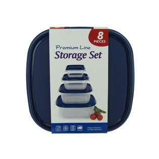 Square Plastic Food Storage Containers  