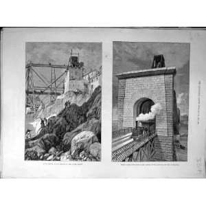   1889 Inch Garvie Forth Bridge Train Railway Cantilever