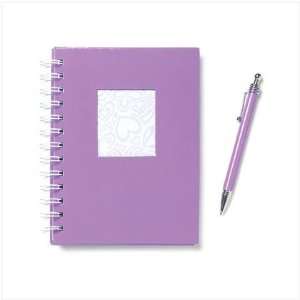  Set of 3 Butterfly Notebooks and Pens Purple Everything 