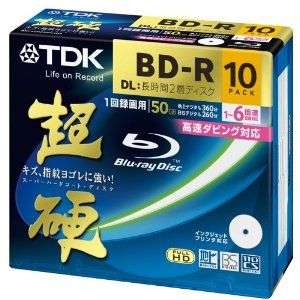 10 TDK Blu ray 50GB 6x blank blu ray discs BD R DL  