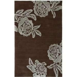 Jaipur Rugs Brio Bed Of Roses Br01 Dark Chocolate 7 6 X 9 6 Area 