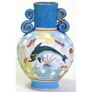  Greek Minoan Dolphin Amphora Vase