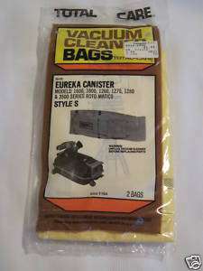 New Total Care Eureka Canister Vacuum Clean Vac Bag T 16A 1600 1260 