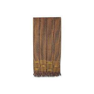  NOVICA Cotton kente cloth scarf, Royal Prince