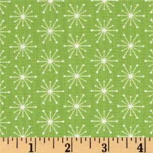  44 Wide Over The River Snowflakes Lime Fabric By The 