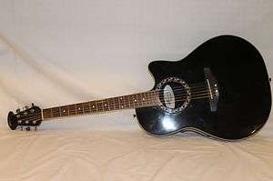 Applause Ovation AE 28 Electric Acoustic 6 String Guitar Black  