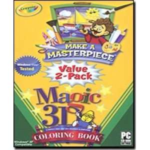   Masterpiece / 3D Coloring Book Value 2 Pack