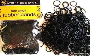 500 SMALL Black Hair Rubber Bands Braiding Elastic Poly  