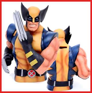 Marvel Wolverine Masked Bust Figure Coin Bank 8 Figure  