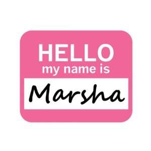  Marsha Hello My Name Is Mousepad Mouse Pad