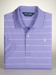 Classic Fit Striped Lisle Polo   Polo Golf Classic Fit   RalphLauren 