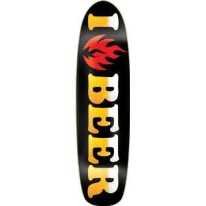 Black Label I Love Beer Ripper Deck 8.0 Blacklight Skateboard Decks