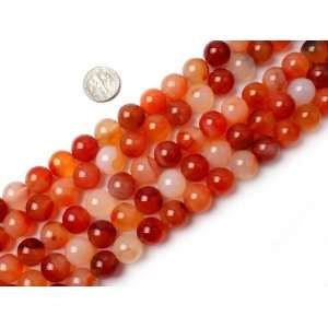  12mm Round Gemstone Red carnelian beads strand 15 