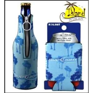Bud Light Tropical Blue Beer Can & Bottle Koozie:  