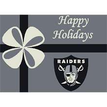   Oakland Raiders Holiday 3 Ft. 10 In. x 5 Ft. 4 In. Rug   NFLShop