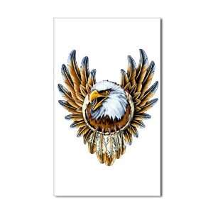   (Rectangle) Bald Eagle with Feathers Dreamcatcher 