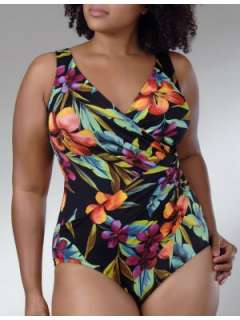 LANE BRYANT   Miraclesuit® oceanus printed swimsuit customer reviews 