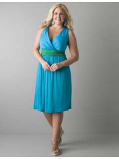 LANE BRYANT   Sleeveless color block dress customer reviews   product 