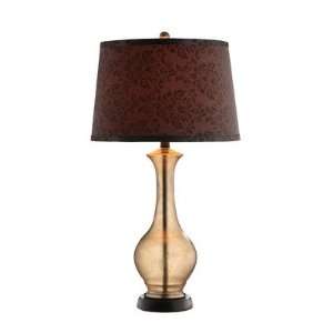  Amber Glass Vase Table Lamp (Set of 2): Home Improvement