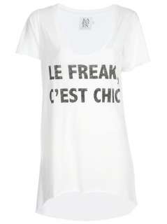 Zoe Karssen Le Freak T Shirt   Black White Denim   farfetch 