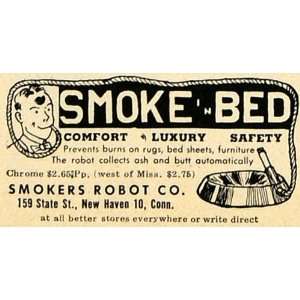   Co. Smoke Cigarettes Bed Ashtray   Original Print Ad: Home & Kitchen