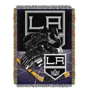 : BSS   Los Angeles Kings NHL Woven Tapestry Throw Blanket (Home Ice 