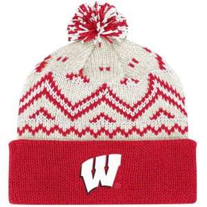   : Wisconsin Badgers adidas Oatmeal Cuffed Knit Hat: Sports & Outdoors