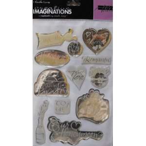  Creative Imaginations 12 Epoxy Stickers ~ Married Arts 