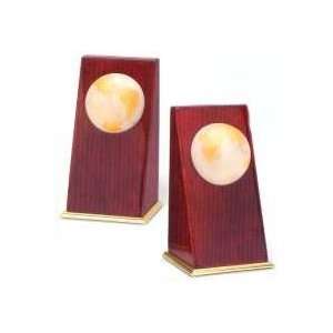  Chass Marble Globe Book Ends Pair 74014