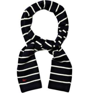    Scarves  Casual scarves  Merino Wool Breton Striped Scarf